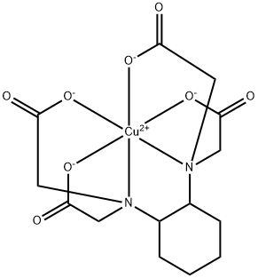 trans-[[N,N'-cyclohexane-1,2-diylbis[N-(carboxymethyl)glycinato]](4-)-N,N',O,O',ON,ON']cuprate(2-) Structure