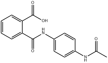 2-{[4-(acetylamino)anilino]carbonyl}benzoic acid Structure