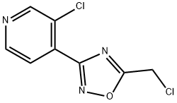 5-(Chloromethyl)-3-(3-Chloropyridin-4-Yl)-1,2,4-Oxadiazole(WX630160) 구조식 이미지