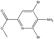 Methyl 5-Amino-4,6-Dibromopicolinate(WXC00601) 구조식 이미지