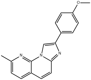 8-(4-methoxyphenyl)-2-methylimidazo[1,2-a][1,8]naphthyridine 구조식 이미지