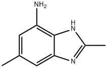 1H-벤지미다졸-4-아민,2,6-디메틸-(9CI) 구조식 이미지