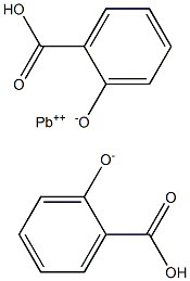 Salicylic acid/lead,(1:x) salt Structure