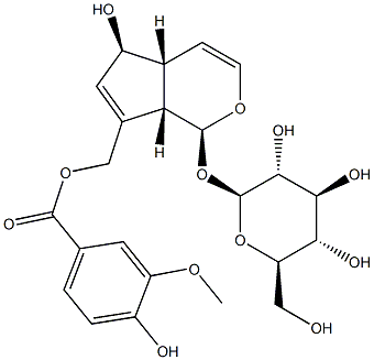 10-O-Vanilloylaucubin Structure