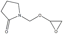 2-Pyrrolidinone,1-[(oxiranyloxy)methyl]-(9CI) Structure