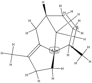 [3aS,(+)]-2,4,5,6,7,8-Hexahydro-1,4α,9,9-tetramethyl-3H-3aα,7α-methanoazulene 구조식 이미지