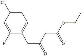 ethyl 4-(4-chloro-2-fluorophenyl)-3-oxobutanoate Structure