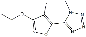 1H-Tetrazole,5-(3-ethoxy-4-methyl-5-isoxazolyl)-1-methyl-(9CI) Structure