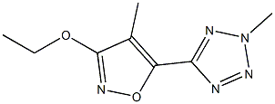 2H-Tetrazole,5-(3-ethoxy-4-methyl-5-isoxazolyl)-2-methyl-(9CI) Structure