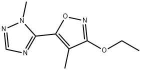 1H-1,2,4-Triazole,5-(3-ethoxy-4-methyl-5-isoxazolyl)-1-methyl-(9CI) 구조식 이미지