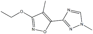 1H-1,2,4-Triazole,3-(3-ethoxy-4-methyl-5-isoxazolyl)-1-methyl-(9CI) Structure