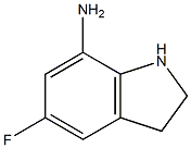 1H-Indol-7-amine,5-fluoro-2,3-dihydro-(9CI) 구조식 이미지