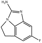 Pyrrolo[1,2,3-cd]benzimidazol-2-amine, 7-fluoro-4,5-dihydro- (9CI) Structure