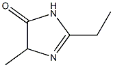 4H-Imidazol-4-one,2-ethyl-1,5-dihydro-5-methyl-(9CI) 구조식 이미지