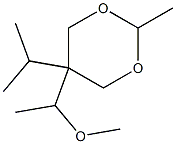 5β-Isopropyl-5α-(1-methoxyethyl)-2β-methyl-1,3-dioxane 구조식 이미지