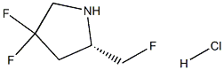 (S)-4,4-Difluoro-2-(Fluoromethyl)Pyrrolidine Hydrochloride(WX601522) Structure