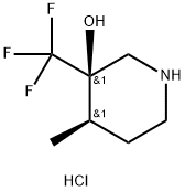 Cis-4-Methyl-3-(Trifluoromethyl)Piperidin-3-Ol Hydrochloride(WX601583) 구조식 이미지