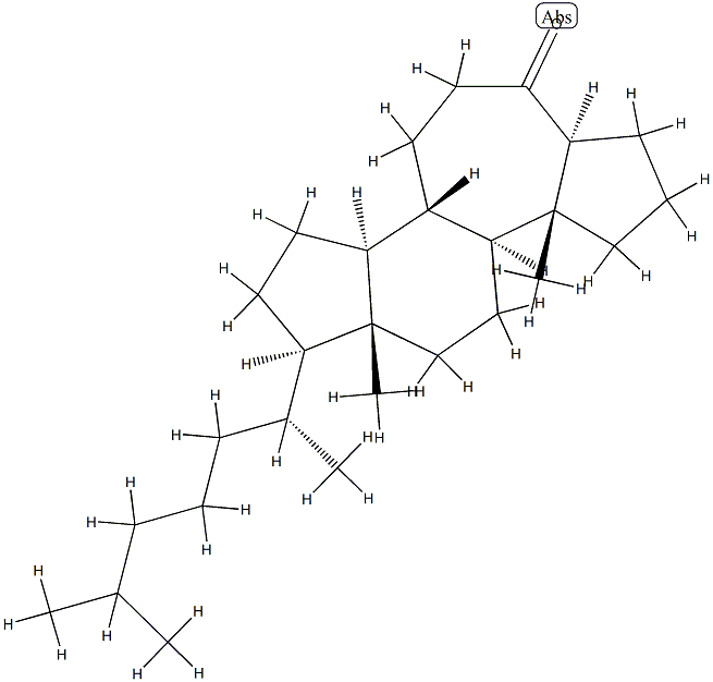 A-Nor-B-homo-5α-cholestan-6-one Structure