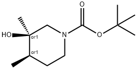 Cis-Tert-Butyl 3-Hydroxy-3,4-Dimethylpiperidine-1-Carboxylate(WX641183) Structure