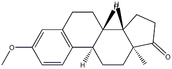 (8α,9β)-3-Methoxyestra-1,3,5(10)-trien-17-one 구조식 이미지