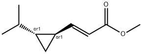 2-Propenoicacid,3-[2-(1-methylethyl)cyclopropyl]-,methylester,[1alpha(E),2bta]-(9CI) 구조식 이미지