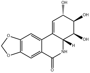 2α,3β,4β-Trihydroxy-2,3,4,4aβ,5,6-hexahydro[1,3]dioxolo[4,5-j]phenanthridine-6-one Structure