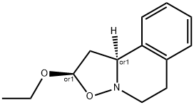 2H-Isoxazolo[3,2-a]isoquinoline,2-ethoxy-1,5,6,10b-tetrahydro-,(2R,10bS)-rel-(9CI) 구조식 이미지