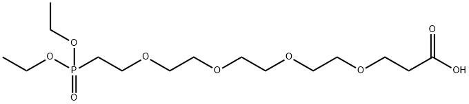 Carboxy-PEG4-phosphonic acid ethyl ester Structure