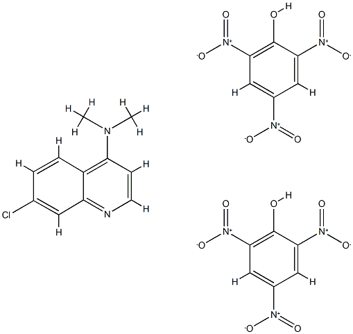 7-Chloro-N,N-dimethyl-4-quinolinamine compd. with 2,4,6-trinitrophenol Structure