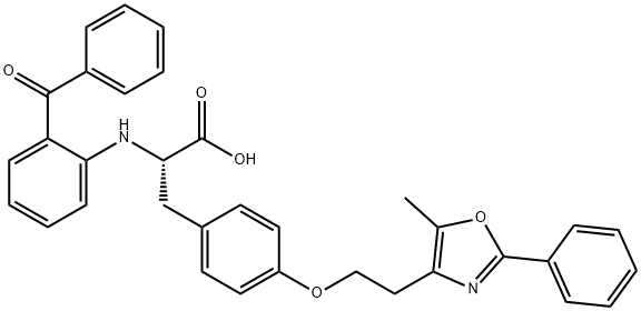 Farglitazar Structure