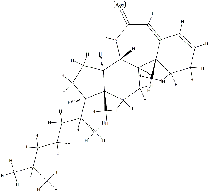 7a-Aza-B-homocholesta-3,5-dien-7-one Structure