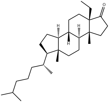 5-에틸-A-nor-5β-콜레스탄-3-온 구조식 이미지