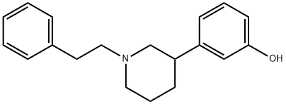 3-(3-히드록시페닐)-N-(2-페네틸)피페리딘 구조식 이미지