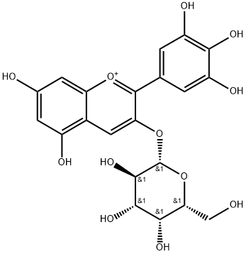 DELPHINIDIN-3-O-GALACTOSIDE 구조식 이미지