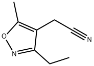 4-이속사졸아세토니트릴,3-에틸-5-메틸-(9CI) 구조식 이미지