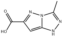 1H-Pyrazolo[5,1-c]-1,2,4-triazole-6-carboxylicacid,3-methyl-(9CI) 구조식 이미지