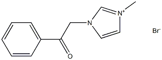 1H-Imidazolium,1-methyl-3-(2-oxo-2-phenylethyl)-, bromide (1:1) 구조식 이미지