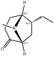 8-Azabicyclo[3.2.1]octan-2-one,6-ethyl-8-methyl-,(1R,5R,6R)-rel-(9CI) 구조식 이미지