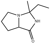 1H-Pyrrolo[1,2-c]imidazol-1-one,3-ethylhexahydro-3-methyl-(9CI) 구조식 이미지