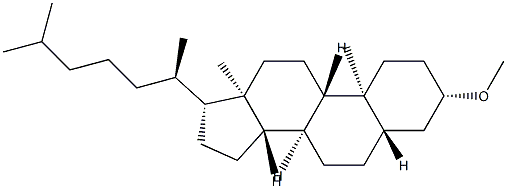 메틸5α-콜레스탄-3β-일에테르 구조식 이미지