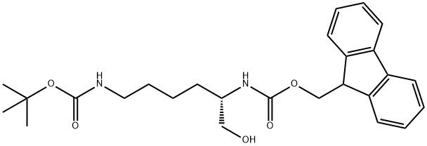 Fmoc-L-리시놀(Boc) 구조식 이미지