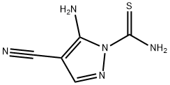 1H-Pyrazole-1-carbothioamide,5-amino-4-cyano-(9CI) Structure