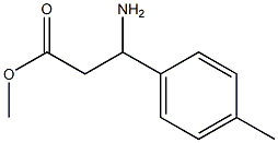 methyl 3-amino-3-(4-methylphenyl)propanoate 구조식 이미지