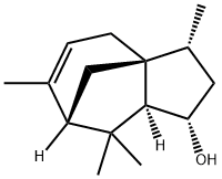 (1S)-2,3,4,7,8,8aβ-Hexahydro-3β,6,8,8-tetramethyl-1H-3aα,7α-methanoazulen-1β-ol 구조식 이미지
