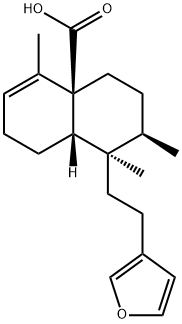 (1R)-1α-[2-(3-Furyl)ethyl]-1,2,3,4,4a,7,8,8aβ-octahydro-1,2β,5-trimethyl-4aβ-naphthalenecarboxylic acid 구조식 이미지