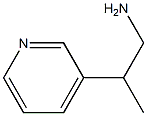 3-피리딘에탄아민,베타-메틸-(9CI) 구조식 이미지