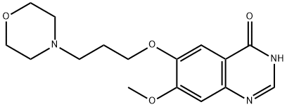 7-Methoxy-6-(3-morpholin-4-ylpropoxy)quinazolin-4(3H)-one 구조식 이미지
