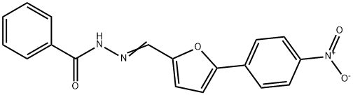 (E)-N-((5-(4-nitrophenyl)furan-2-yl)methylene)benzohydrazide Structure