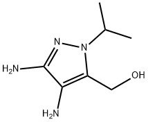 1H-Pyrazole-5-methanol,3,4-diamino-1-(1-methylethyl)-(9CI) 구조식 이미지