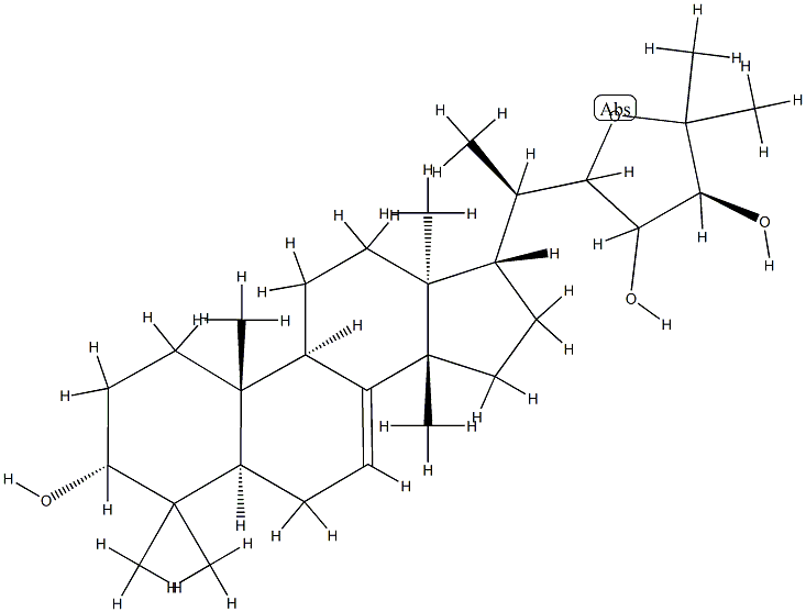 (13α,14β,17α,20R,24S)-22,25-Epoxylanost-7-ene-3α,23,24-triol Structure